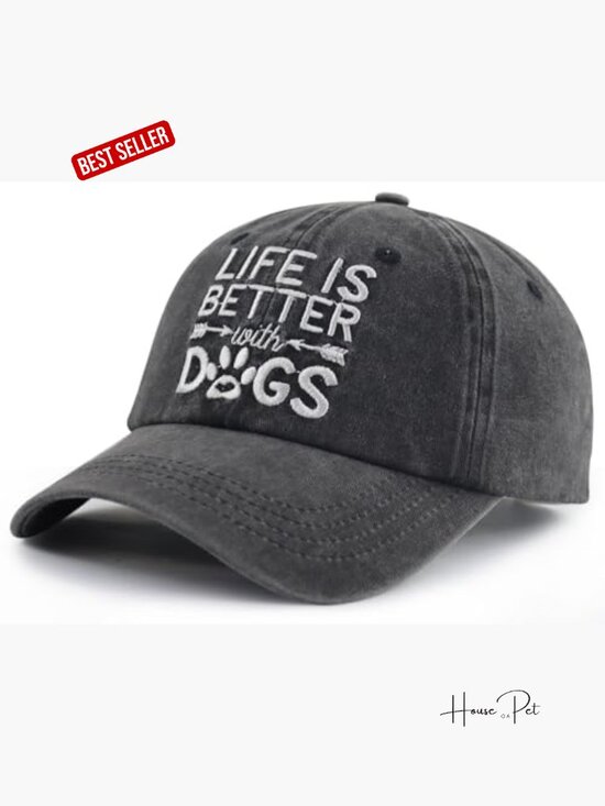 Funny Embroidered Dog Lovers Baseball Cap Adjustable Cotton main image 5
